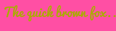 Image with Font Color AAAC00 and Background Color FF4FA4